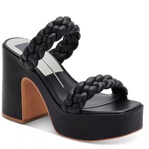 NWOT Dolce Vita Wiley Platform Sandal - Black 6.5